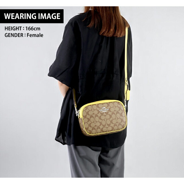 コーチ ショルダーバッグ メッセンジャーバッグ 2way ハンドバッグ レディース アウトレット ブランド COACH シグネチャー CA547 SVWGW ベージュ/イエロー 斜めがけ 高級 おしゃれ プレゼント 女性 実用的 かわいい