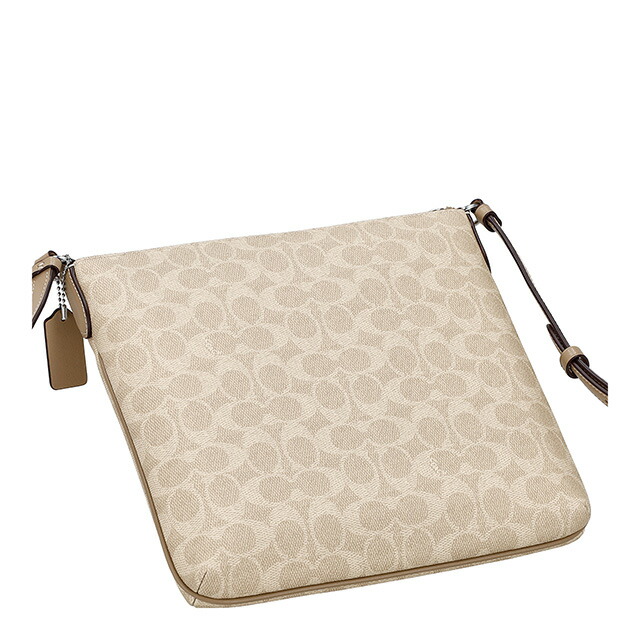 コーチ ショルダーバッグ メッセンジャーバッグ レディース アウトレット ブランド COACH CCQ27 SVPWH ライトベージュ 斜めがけ 高級 おしゃれ プレゼント 女性 実用的 かわいい