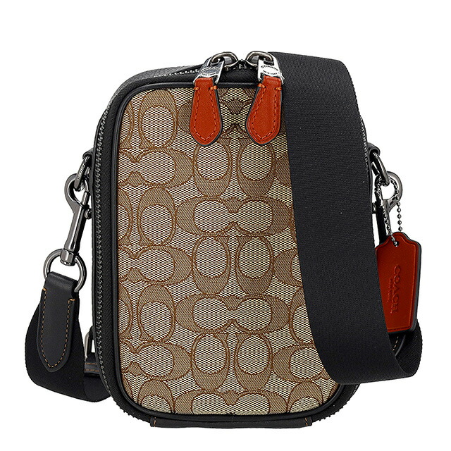 コーチ ショルダーバッグ メッセンジャーバッグ メンズ アウトレット ブランド COACH CH097 QBV1R カーキ/ブラックマルチ ブラウン 斜めがけ 高級 おしゃれ プレゼント 男性 実用的 かっこいい
