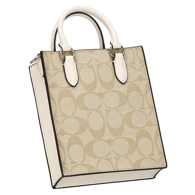 コーチ ハンドバッグ 2way ショルダーバッグ 斜めがけ レディース アウトレット ブランド COACH シグネチャー CJ494 SIGHA ライトカーキ/チョーク ベージュ 軽量 小さめ 手提げ 高級 おしゃれ プレゼント 女性 実用的 かわいい