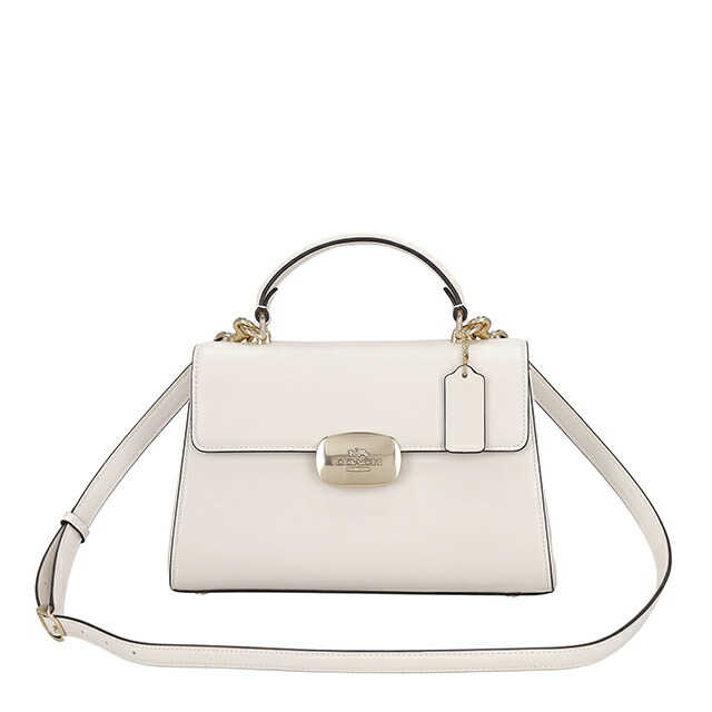 コーチ ハンドバッグ 2way ショルダーバッグ 斜めがけ レディース アウトレット ブランド COACH CP006 IMCHK チョーク ホワイト 軽量 小さめ 手提げ 高級 おしゃれ プレゼント 女性 実用的 かわいい