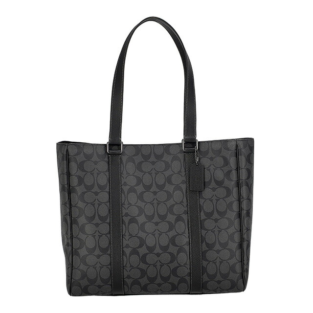 コーチ トートバッグ 2way ショルダー メンズ アウトレット ブランド COACH CR385 QBMI5 チャコール/ブラック 軽量 手提げ 高級 おしゃれ プレゼント 男性 実用的 かっこいい