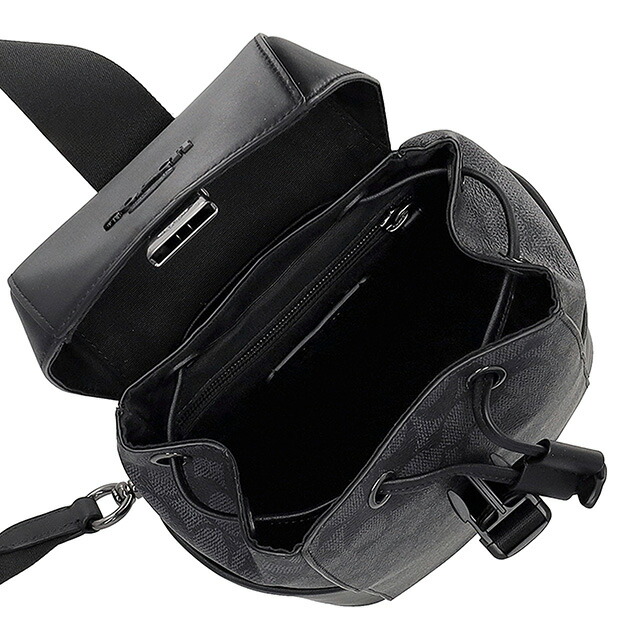 コーチ ボディバッグ ウエストポーチ メンズ アウトレット ブランド COACH CT712 QBMI5 チャコール/ブラック ショルダーバッグ 斜めがけ 軽量 小さめ 高級 おしゃれ プレゼント 男性 実用的 かっこいい