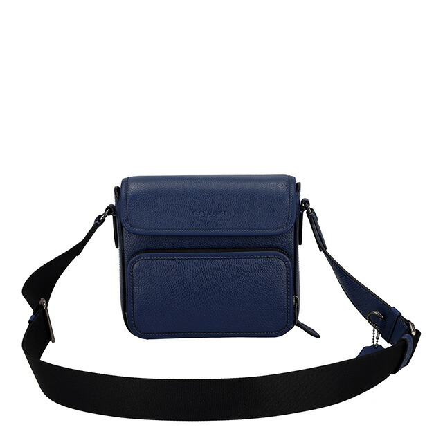 コーチ ショルダーバッグ メッセンジャーバッグ メンズ アウトレット ブランド COACH レザー CY800 QBDEB ネイビー 斜めがけ 高級 おしゃれ プレゼント 男性 実用的 かっこいい