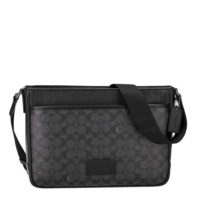 コーチ ショルダーバッグ メッセンジャーバッグ メンズ アウトレット ブランド COACH レザー CY824 QBMI5 ブラック 斜めがけ 高級 おしゃれ プレゼント 男性 実用的 かっこいい