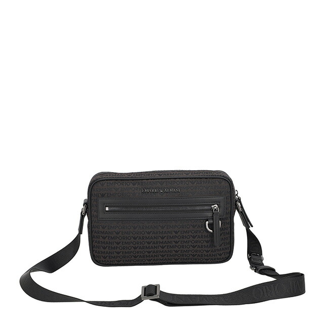 エンポリオ・アルマーニ ショルダーバッグ メンズ EMPORIO ARMANI EM001210-AF13823 ブラック 斜めがけ ブランド 高級 おしゃれ プレゼント 男性 実用的 かっこいい