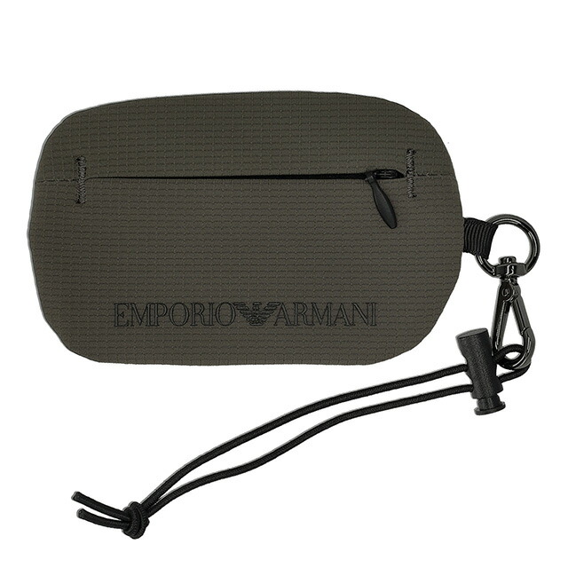 エンポリオ・アルマーニ ショルダーバッグ メンズ EMPORIO ARMANI テックケース EM001220-AF13841 カーキ 斜めがけ ブランド 高級 おしゃれ プレゼント 男性 実用的 かっこいい
