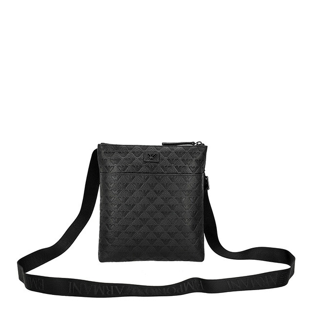 エンポリオ・アルマーニ ショルダーバッグ メンズ ブランド EMPORIO ARMANI EM001688-AF14774 UC001 ブラック 斜めがけ ブランド 高級 おしゃれ プレゼント 男性 実用的 かっこいい