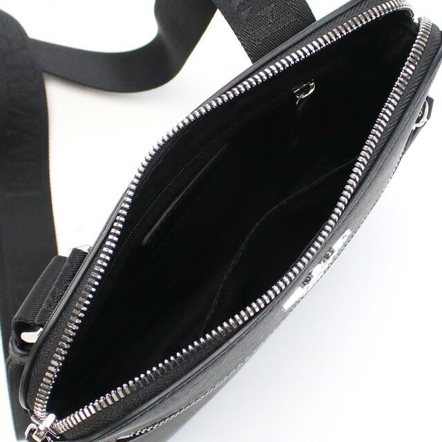 エンポリオ・アルマーニ 斜め掛けショルダーバッグ メンズ EMPORIO ARMANI ポリアミド ポリエステル Y4M185 BLACK ブラック バッグ 斜めがけ ブランド 高級 おしゃれ プレゼント 男性 実用的 かっこいい