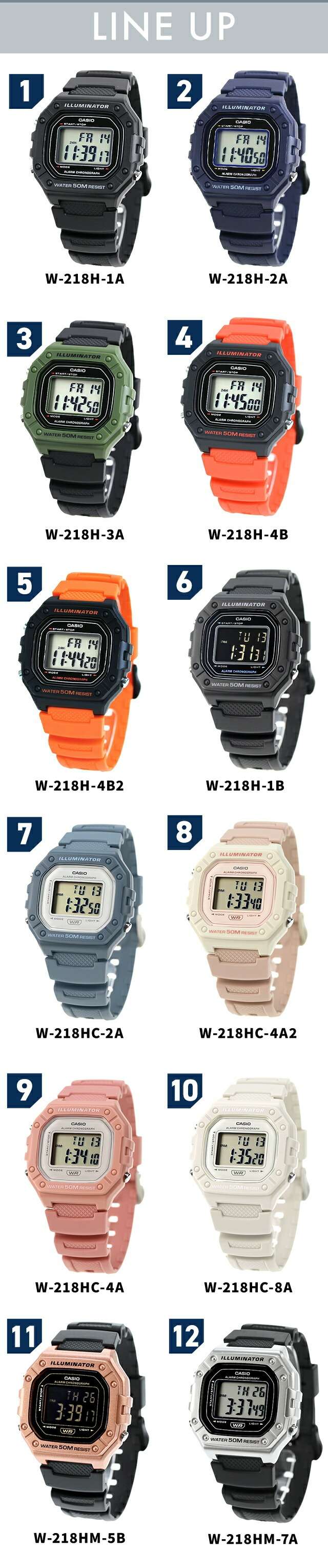 カシオ チープカシオ CASIO クォーツ 電池式 FD-W-218H 海外モデル ユニセックス チプカシ メンズ レディース 腕時計 ブランド カシオ casio デジタル ブラック 黒 選べるモデル プレゼント 実用的 30代 40代 夫