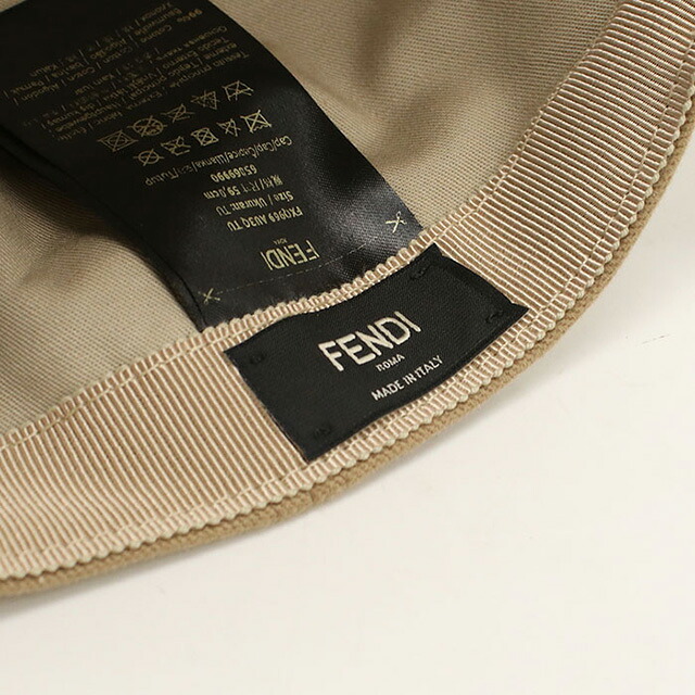 フェンディ キャップ メンズ ブランド FENDI FXQ969 ベージュ 帽子 選べるモデル