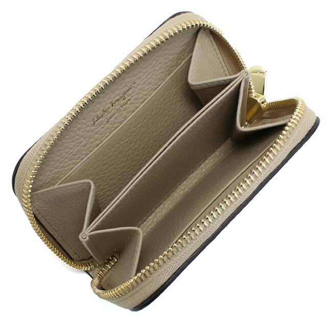 フェラガモ 小銭入れ レディース ブランド FERRAGAMO 22-0406 ベージュ 財布