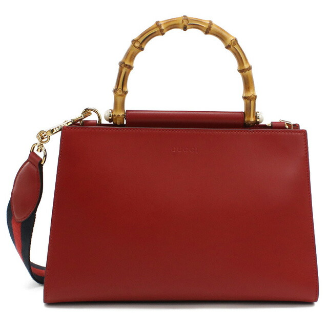 グッチ ハンドバッグ レディース ブランド GUCCI レザー 459076 レッド バッグ 軽量 小さめ 手提げ 高級 おしゃれ プレゼント 女性 実用的 かわいい