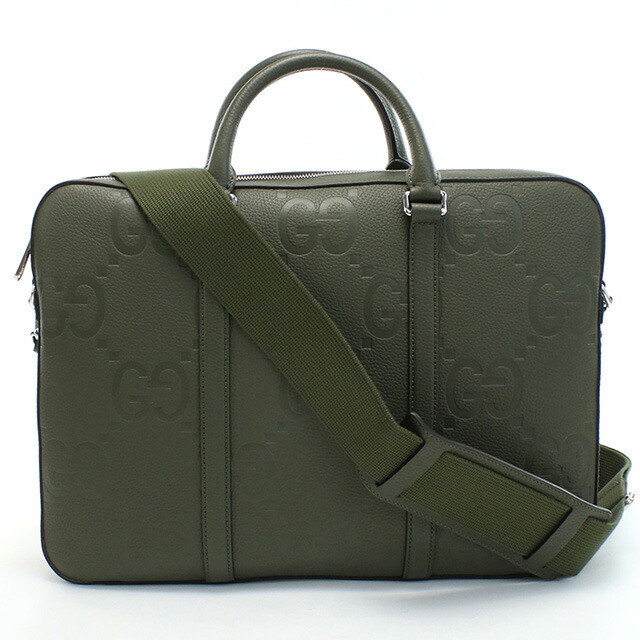 グッチ ブリーフケース メンズ GUCCI イタリア 658573 カーキ バッグ 軽量 A4 ノートpc ブランド 高級 おしゃれ プレゼント 男性 実用的 かっこいい