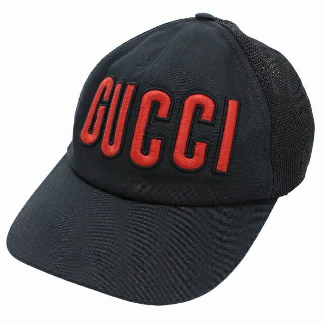 グッチ キャップ メンズ GUCCI コットン100% ポリエステル100% イタリア 701324 ブラック 小物 選べるモデル プレゼント 実用的