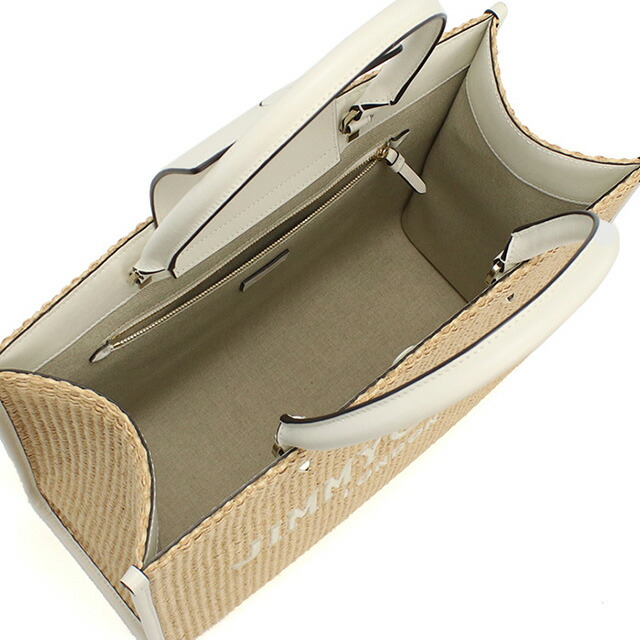 ジミーチュウ カゴバッグ レディース JIMMY CHOO イタリア AVENUE M TOTE U ベージュ系 バッグ 手提げ ブランド 高級 おしゃれ プレゼント 女性 実用的 かわいい
