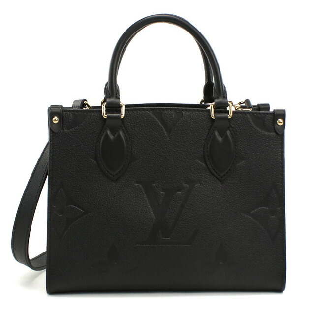 ルイヴィトン トートバッグ レディース ブランド LOUIS VUITTON アンプラント オンザゴー PM M45653 ブラック バッグ 軽量 手提げ 高級 おしゃれ プレゼント 女性 実用的 かわいい
