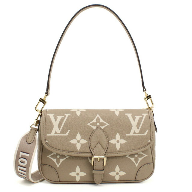 ルイヴィトン ショルダーバッグ レディース ブランド LOUIS VUITTON バイカラーモノグラム・アンプラント ディアヌ M46583 ベージュ バッグ 斜めがけ 高級 おしゃれ プレゼント 女性 実用的 かわいい