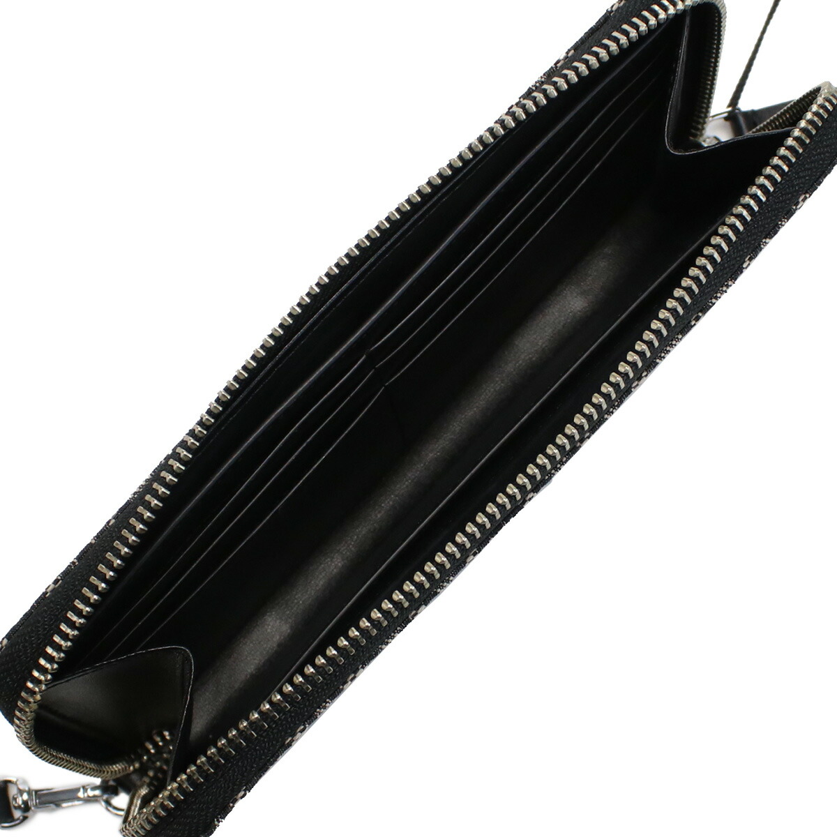 マークジェイコブス 長財布ラウンドファスナー レディース MARC JACOBS コットン・ポリエステル ベトナム S180M12FA22 BEIGE MULTI ベージュ系 ブラック 財布 ウォレット ブランド 高級 おしゃれ プレゼント 実用的