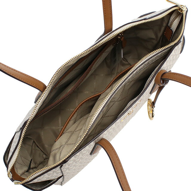 マイケルコース トートバッグ レディース ブランド Michael Kors MARILYN ミャンマー 30S2G6AT2B VANILLA-ACRN ホワイト系 ブラウン系 バッグ 軽量 手提げ 高級 おしゃれ プレゼント 女性 実用的 かわいい