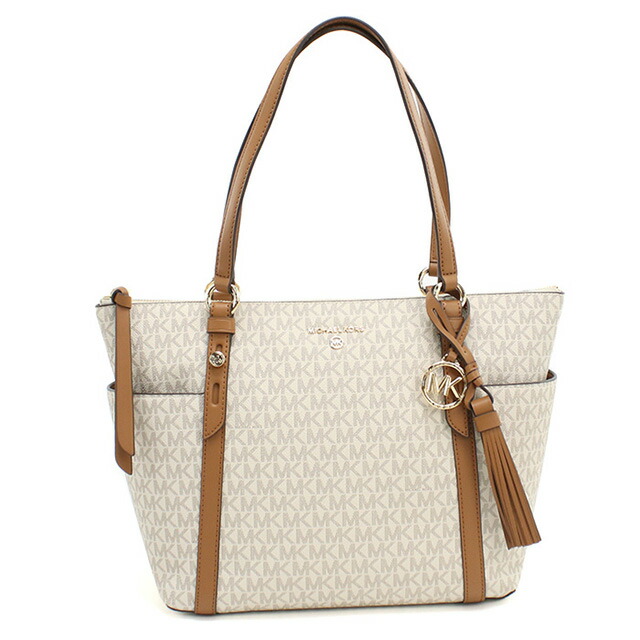 マイケルコース トートバッグ レディース ブランド MICHAEL KORS SULLIVAN 30T0GNXT2B ホワイト バッグ 軽量 手提げ 高級 おしゃれ プレゼント 女性 実用的 かわいい