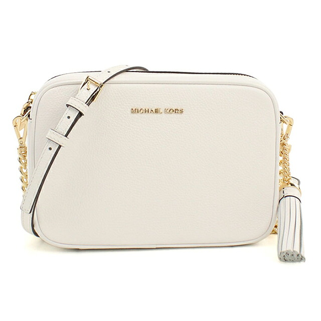 マイケルコース 斜め掛け ショルダーバッグ レディース ブランド MICHAEL KORS JET SET レザー 32F7GGNM8L ホワイト