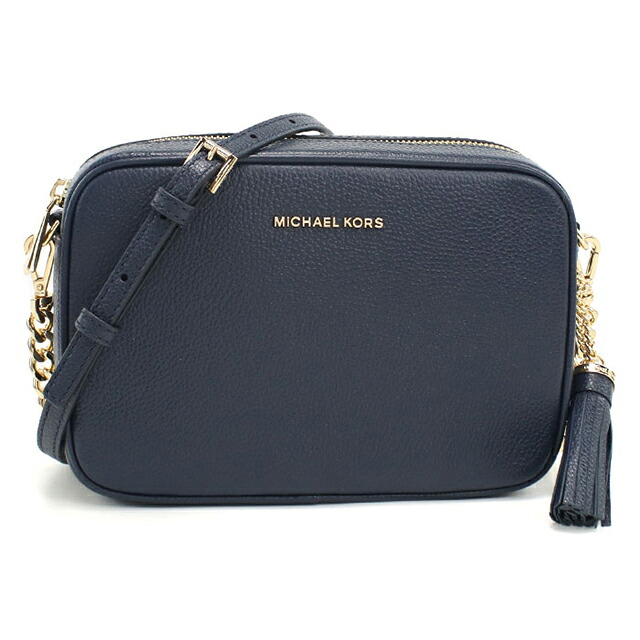 マイケルコース 斜め掛け ショルダーバッグ レディース ブランド MICHAEL KORS JET SET レザー 32F7GGNM8L ネイビー