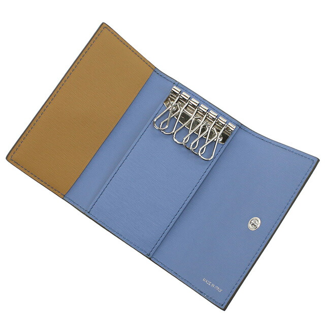 ポール・スミス 6連キーケース メンズ Paul Smith レザー イタリア M1A1981 グレー系 小物 ブランド 高級 おしゃれ プレゼント 実用的