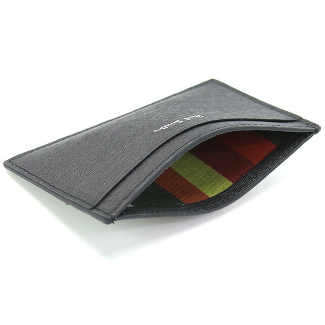 ポール・スミス カードケース メンズ Paul Smith レザー イタリア M1A4768 BLACK ブラック 財布 定期入れ ブランド 高級 おしゃれ プレゼント 実用的