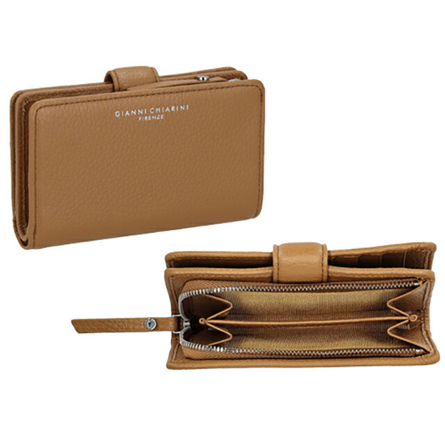 ジャンニキアリーニ 長財布 レディース ブランド GIANNI CHIARINI レザー PF WBW 13757 GRN キャメル ウォレット 高級 おしゃれ プレゼント 実用的