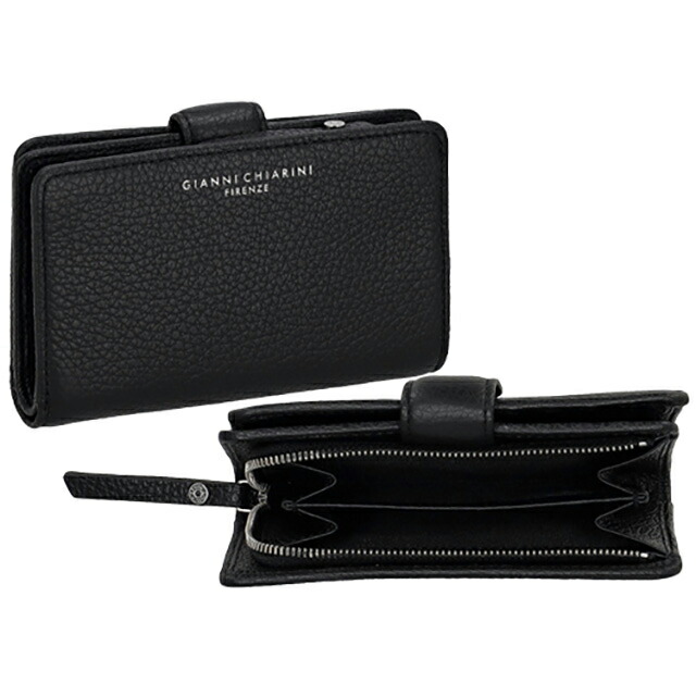 ジャンニキアリーニ 長財布 レディース ブランド GIANNI CHIARINI レザー PF WBW 13757 GRN ブラック ウォレット 高級 おしゃれ プレゼント 実用的