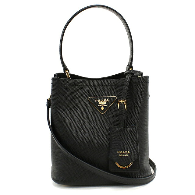 プラダ ハンドバッグ レディース ブランド PRADA 2WAY 1BA217 ブラック 軽量 小さめ 手提げ 高級 おしゃれ プレゼント 女性 実用的 かわいい