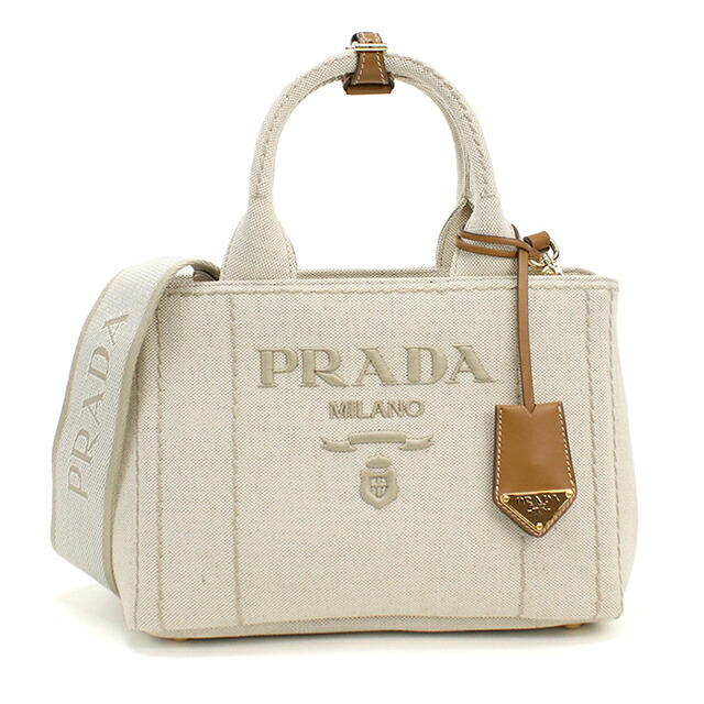 プラダ ハンドバッグ レディース ブランド PRADA 1BG464 ベージュ 軽量 小さめ 手提げ 高級 おしゃれ プレゼント 女性 実用的 かわいい