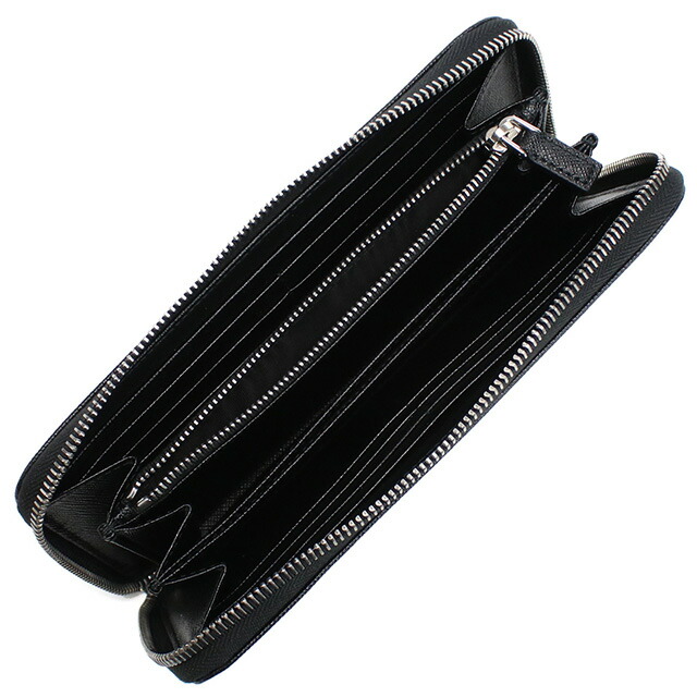 プラダ 長財布ラウンドファスナー メンズ PRADA イタリア 2ML317 NERO ブラック 財布 ウォレット ブランド 高級 おしゃれ プレゼント 実用的