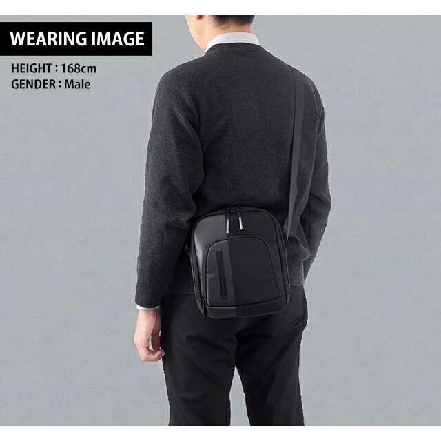 サムソナイト ボディバッグ メンズ レディース ブランド Samsonite ビズトゥーゴー ショルダーバッグ ブラック バッグ