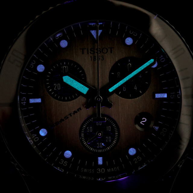 ティソ シースター 1000 クォーツ 電池式 腕時計 ブランド メンズ クロノグラフ TISSOT T120.217.33.061.00 アナログ グレーグラデーション ブラック 黒 スイス製 おしゃれ 防水 プレゼント 男性 実用的