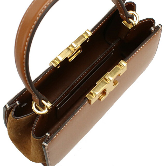 トリーバーチ ハンドバッグ レディース TORY BURCH ELEANOR 154816 WHISKEY ブラウン系 バッグ 軽量 小さめ 手提げ ブランド 高級 おしゃれ プレゼント 女性 実用的 かわいい