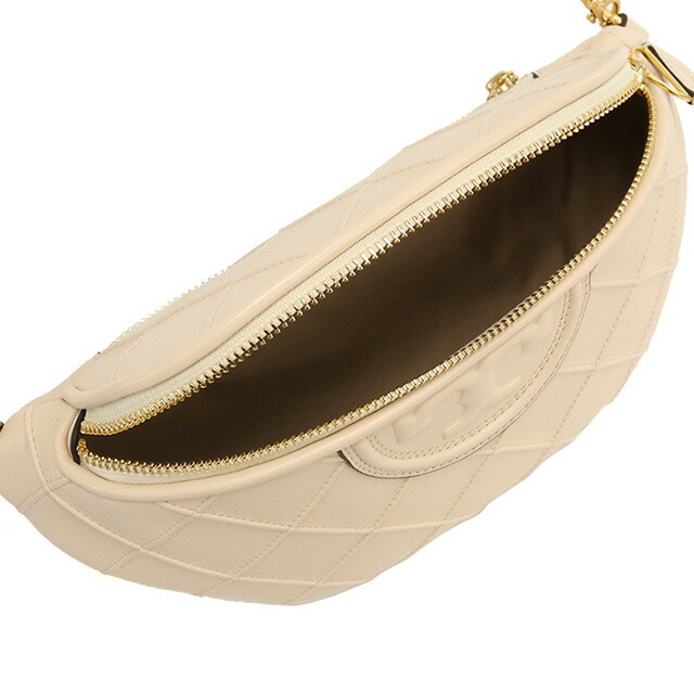 トリーバーチ ボディバッグ レディース ブランド TORY BURCH FLEMING NEW BELT BAG レザー 160132 NEW CREAM ベージュ系 バッグ 軽量 小さめ 高級 おしゃれ プレゼント 女性 実用的 かわいい