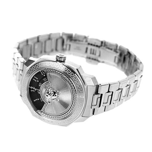 ヴェルサーチ ダイロス アイコン クオーツ 腕時計 メンズ レディース VERSACE VQU030015 アナログ ブラック 黒 スイス製 高級 ブランド おしゃれ 防水 プレゼント 実用的