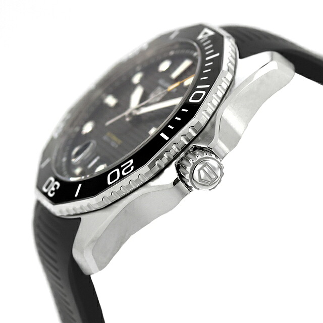 タグ・ホイヤー アクアレーサー プロフェッショナル300 デイト 43mm 自動巻き 腕時計 ブランド メンズ TAG Heuer WBP201A.FT6197 アナログ ブラック 黒 おしゃれ 防水 プレゼント 男性 実用的