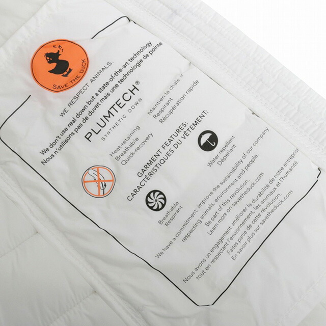セイブ ザ ダック SAVE THE DUCK MIRI ダウンジャケット D47180W-00002-OFF-WHITE-0 レディース ダウンジャケット ブランド