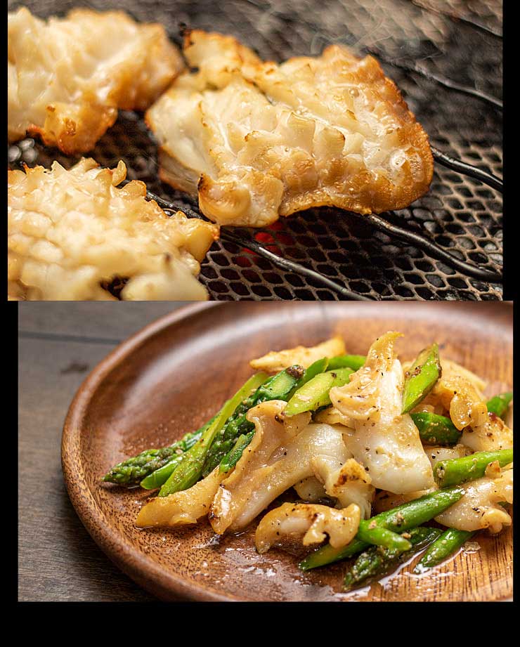 つぶ貝開き500g お刺身用 コリコリとした歯ごたえ 殻むき開き済 [つぶ貝開き500g]