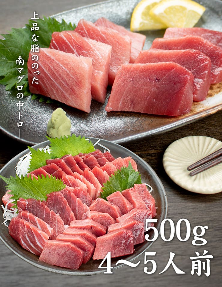訳あり 天然南マグロ 中トロ 500g 血栓が入る 筋がある サクの形が不揃い [天然南鮪訳あり中トロ500g]超速（ちょうそく）発送 1-3営業日以内に発送予定 土日祝除く