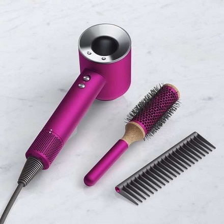 Dyson Supersonic Ionic ヘアドライヤー スタイリングセット付 HD03 ULF FFN BR フューシャ/ニッケル