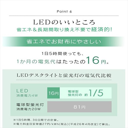 アイリスオーヤマ LED デスクライト 203タイプ ホワイト LDL-203H-W