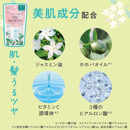 日焼け止め UVミスト SPF32 PA+++ ゆるりとUVミスト ジャスミン GPP