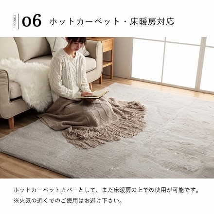 ラピアス ラグ 200×200cm ダスティピンク 3987859
