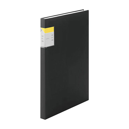 キングジム クリアーファイル カキコ A4 タテ型 40ポケット 黒 FDC