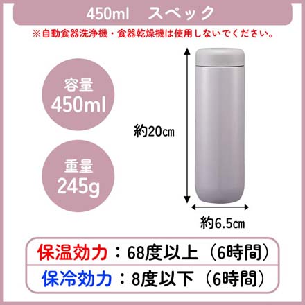  水筒 ステンレス マグボトル 180ml スモーキーピンク