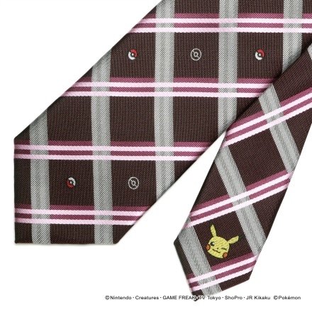 Pocket Monsters ポケモン チェック柄 ネクタイ ネイビー系 他色あり ファッション 永久不滅ポイント交換の Storee Saison ストーリー セゾン